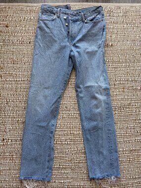 AGOLDE Criss Cross Button Waste Jeans